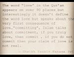 Wisdom: Sheikh Yassir and love in the quran